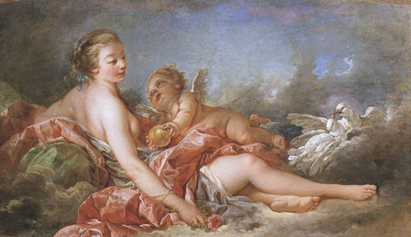 Cupid Offering Venus the Golden Apple